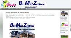Desktop Screenshot of busmietzentrale.de