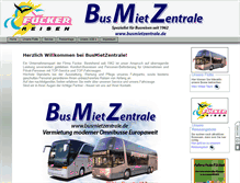 Tablet Screenshot of busmietzentrale.de